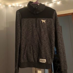 VS PINK Quarter zip pull over